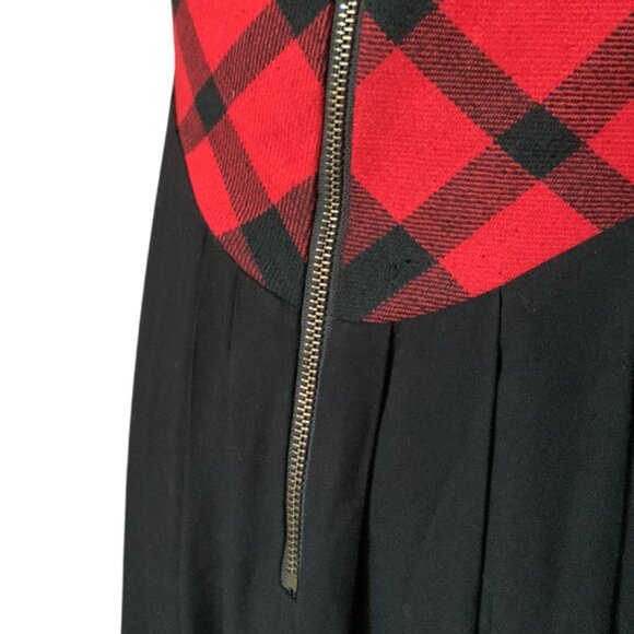 BODYBAG by Jude - Red plaid & black Maxi dress - Medium - Picture 7 of 16